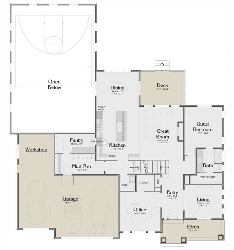 House Plan House Plan #32876 Drawing 1