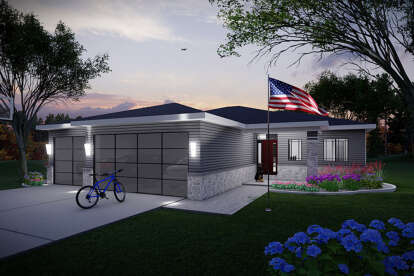 Modern House Plan #1020-00410 Elevation Photo