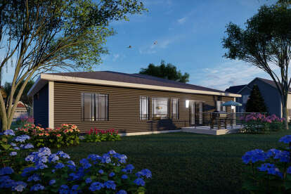 Modern House Plan #1020-00410 Elevation Photo