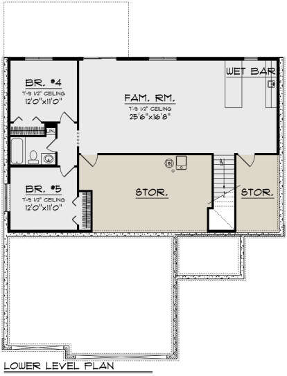 Basement for House Plan #1020-00411