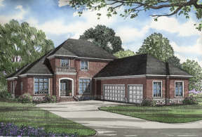 Traditional House Plan #110-00142 Elevation Photo