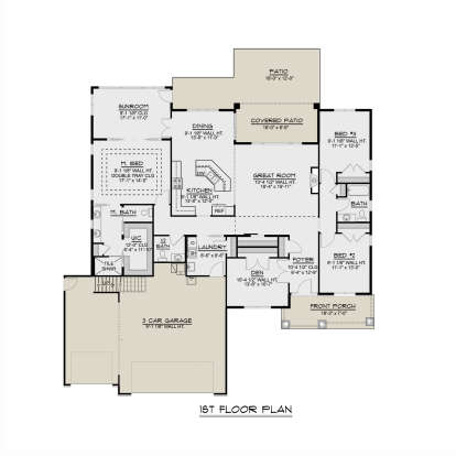 Main Floor  for House Plan #5032-00343