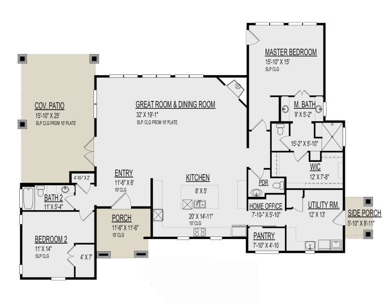 House Plan House Plan #32885 Drawing 1