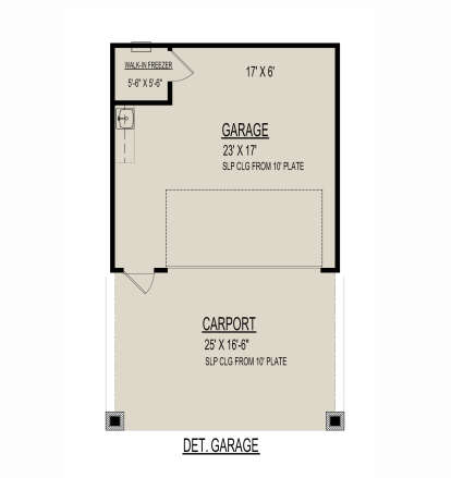 Detached Garage for House Plan #9300-00146