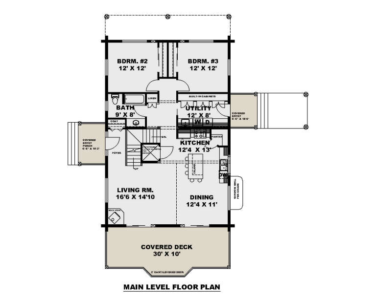 House Plan House Plan #32889 Drawing 1