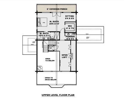 Second Floor for House Plan #039-00751