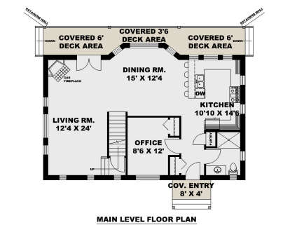 Main Floor  for House Plan #039-00753