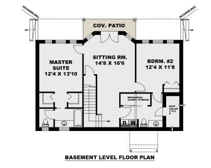 Basement for House Plan #039-00753