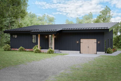 Modern House Plan #1958-00051 Elevation Photo