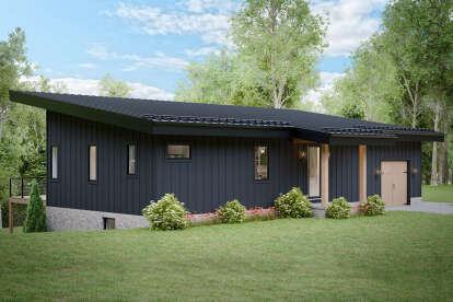 Modern House Plan #1958-00051 Elevation Photo