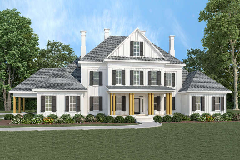 House Plan House Plan #32893 Angled Front Elevation