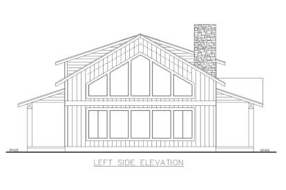 Barn House Plan #039-00756 Elevation Photo