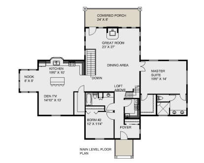 Main Floor  for House Plan #039-00757
