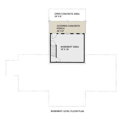 Basement for House Plan #039-00757