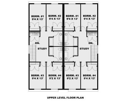 Second Floor for House Plan #039-00758