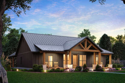 Modern Farmhouse House Plan #4534-00140 Elevation Photo