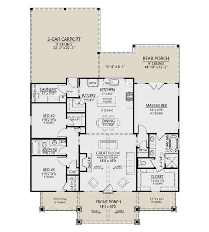 Main Floor  for House Plan #4534-00140
