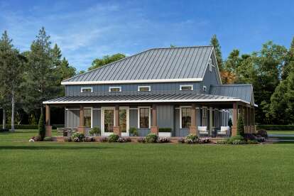 Barn House Plan #009-00440 Elevation Photo