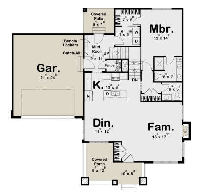 Main Floor  for House Plan #963-01140