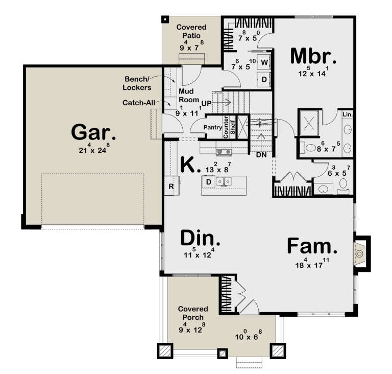 House Plan House Plan #32906 Drawing 1