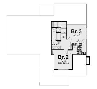 Second Floor for House Plan #963-01140