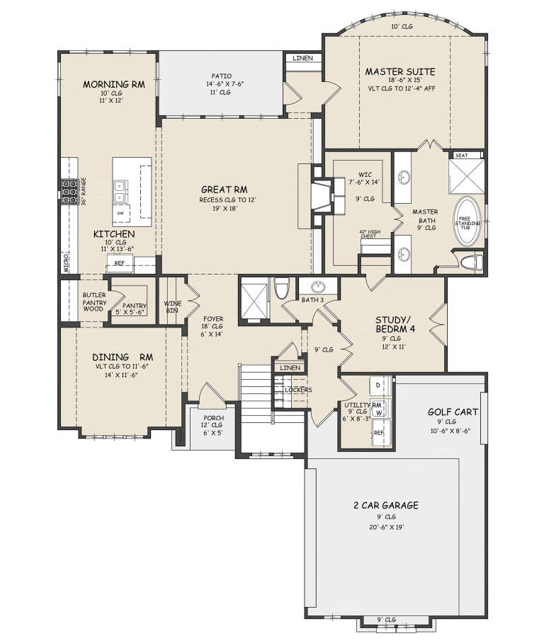 House Plan House Plan #32908 Drawing 1