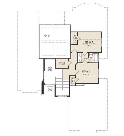 Second Floor for House Plan #5251-00007