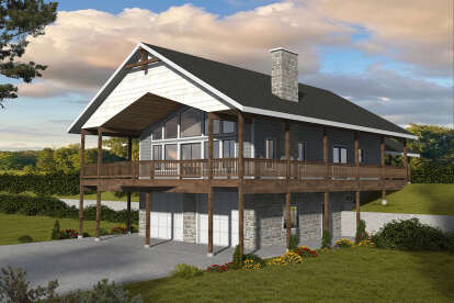 Country House Plan #039-00760 Elevation Photo