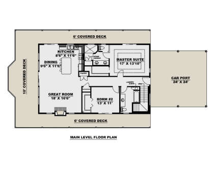 Main Floor for House Plan #039-00760