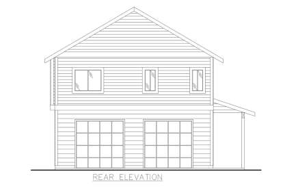 Lake Front House Plan #039-00761 Elevation Photo