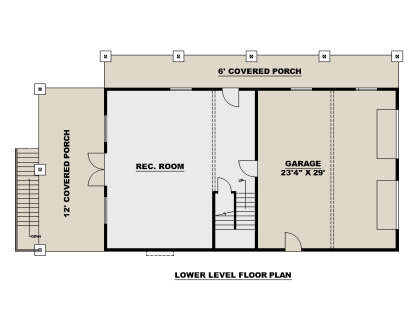 First Floor for House Plan #039-00761
