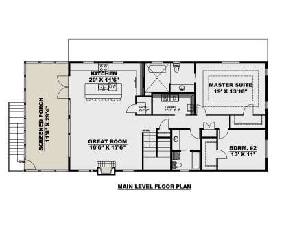 Main Floor for House Plan #039-00761