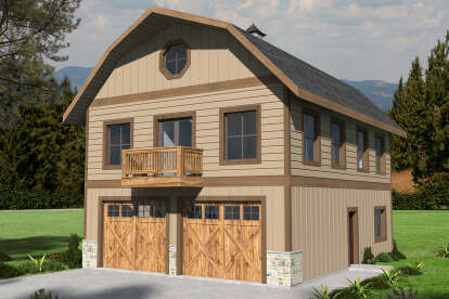 Barn House Plan #039-00762 Elevation Photo