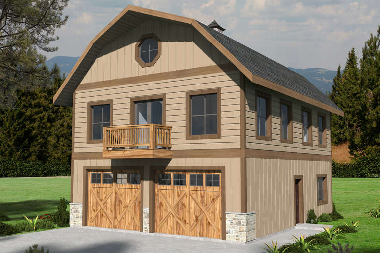 House Plan House Plan #32911 Angled Front Elevation