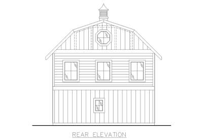 Barn House Plan #039-00762 Elevation Photo