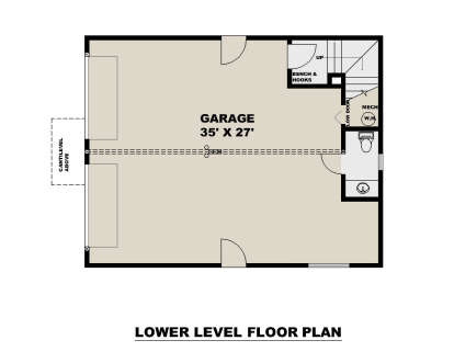 Garage Floor for House Plan #039-00762