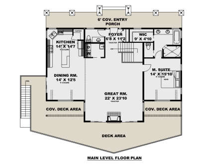 Main Floor  for House Plan #039-00765