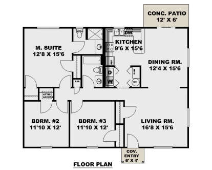 Main Floor  for House Plan #039-00767