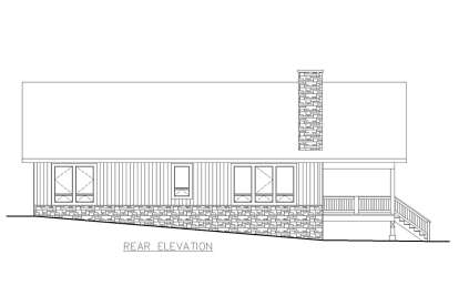 Cabin House Plan #039-00768 Elevation Photo