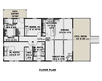 Main Floor  for House Plan #039-00768