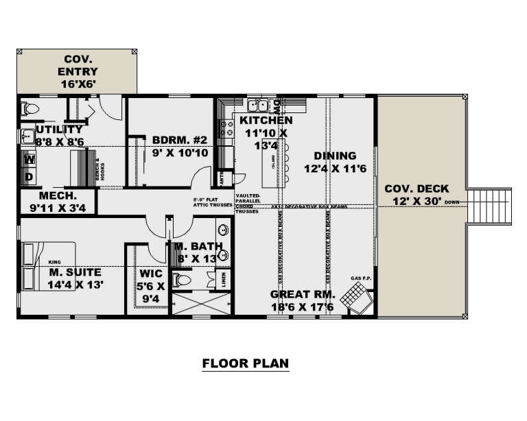 House Plan House Plan #32917 Drawing 1