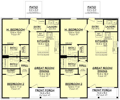Main Floor  for House Plan #041-00389