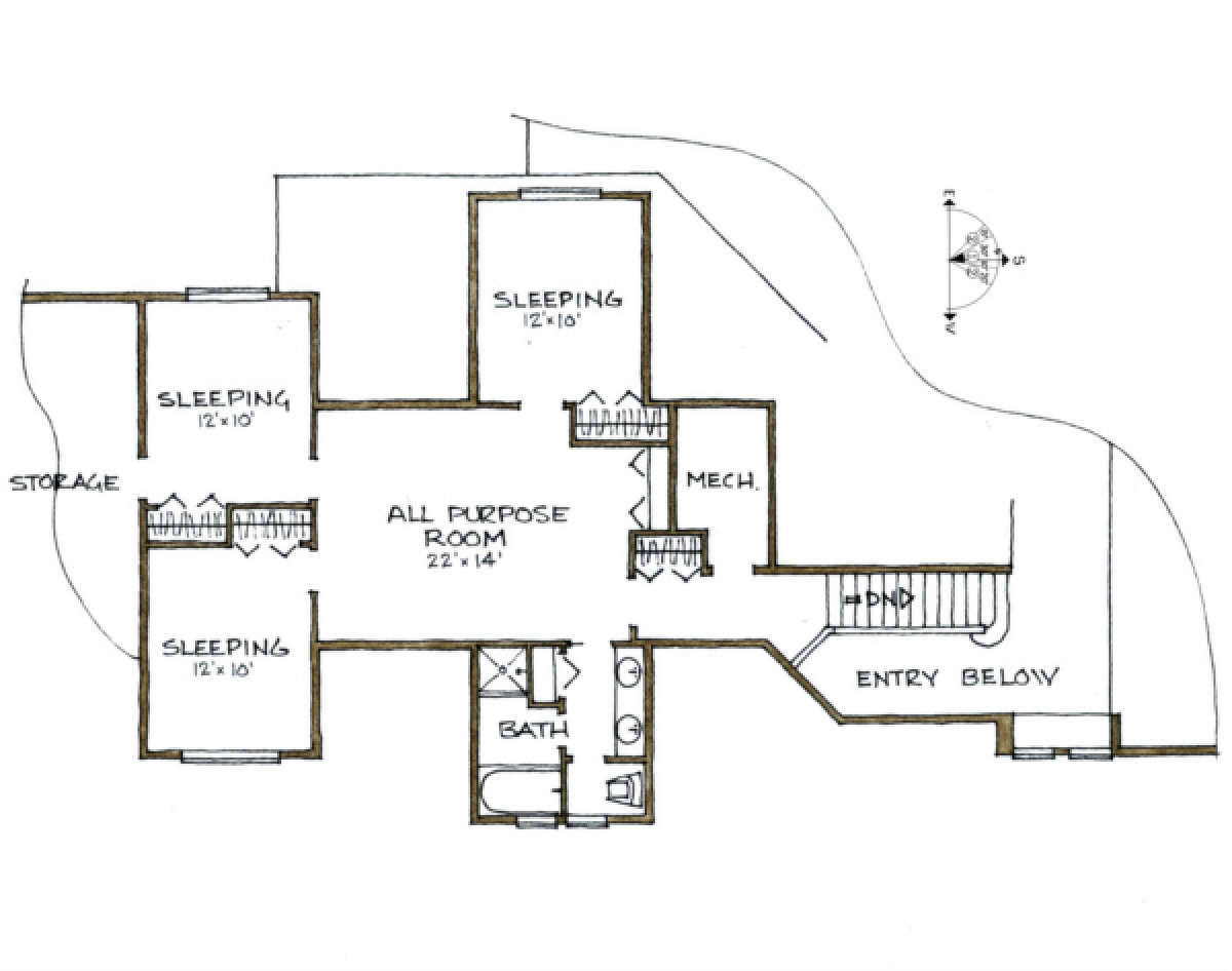 Floorplan 2 for House Plan #192-00002