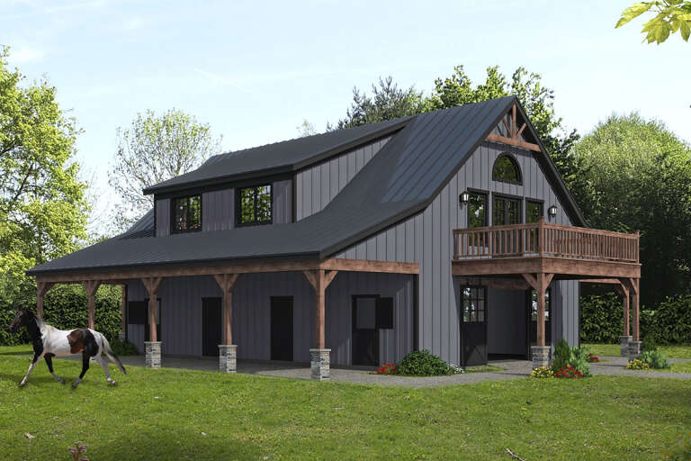 House Plan House Plan #32923 Angled Front Elevation
