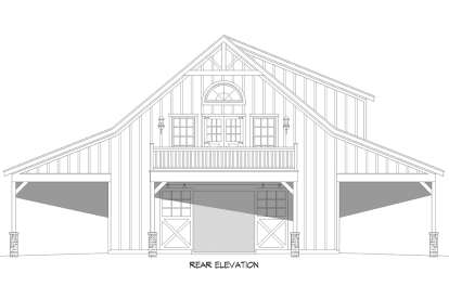 Barn House Plan #940-01283 Elevation Photo