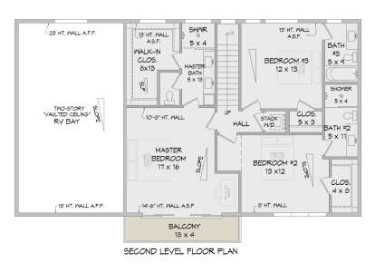 Second Floor for House Plan #940-01284