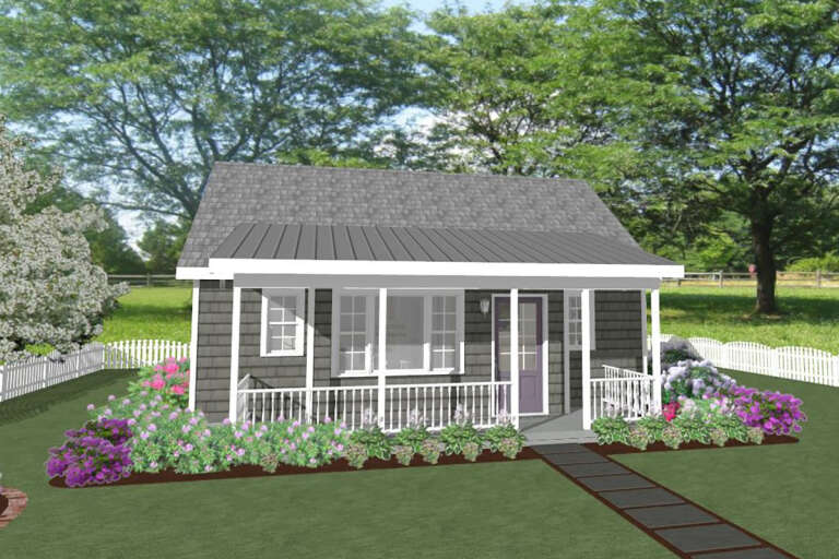 House Plan House Plan #32926 Angled Front Elevation