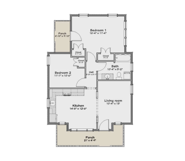 House Plan House Plan #32926 Drawing 1