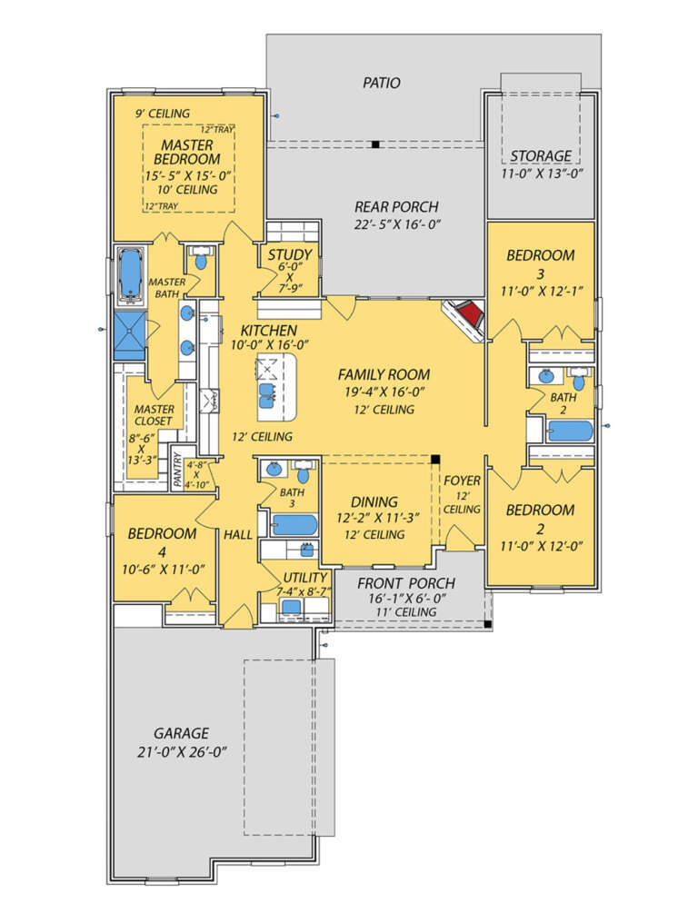 House Plan House Plan #32927 Drawing 1