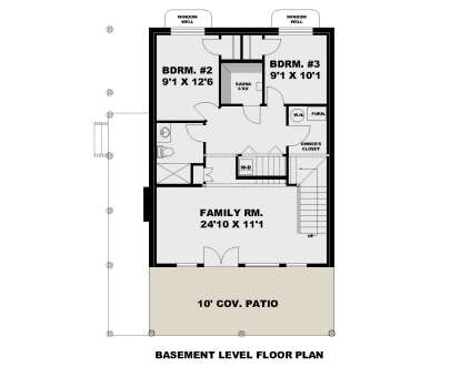 Basement for House Plan #039-00771